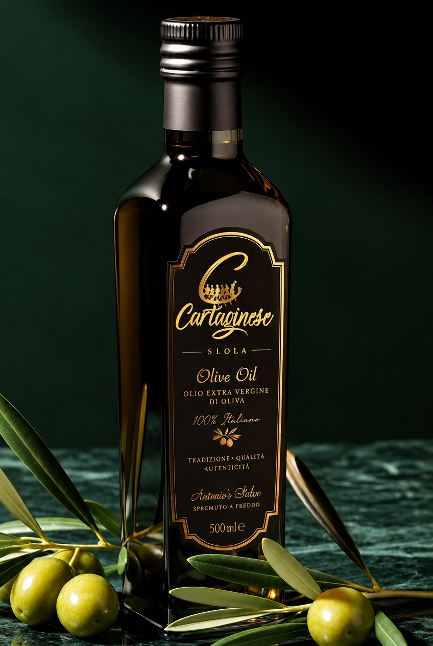Cartaginese Natives Olivenöl Extra 500 ml Flasche